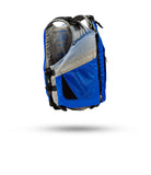 Stohlquist blue and gray adult kayaking life jacket with side pocket and adjustable straps