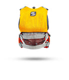 Stohlquist yellow kayak fishing life jacket with mesh back and adjustable straps