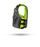 Stohlquist Escape Storm Cloud life jacket in gray and neon yellow for kayaking safety
